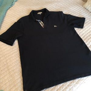 Burberry Black Polo Shirt